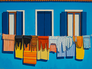 In the December Sun - Clothesline on Burano