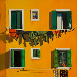 The Last Light of a December Day - Clothesline in Venice