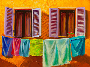 Laundry Line Study , Tuscany