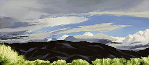 Mountains in the Skies over Taos