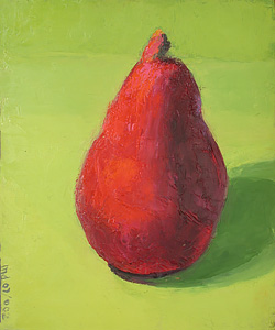 Pair of Red Pears #A