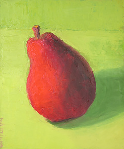 Pair of Red Pears #B