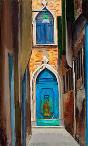 Venetian Blue Door